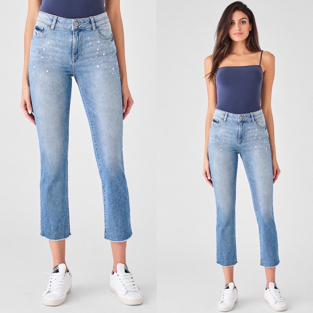 NWT DL1961 Mara Ankle Mid Rise Straight Rock River